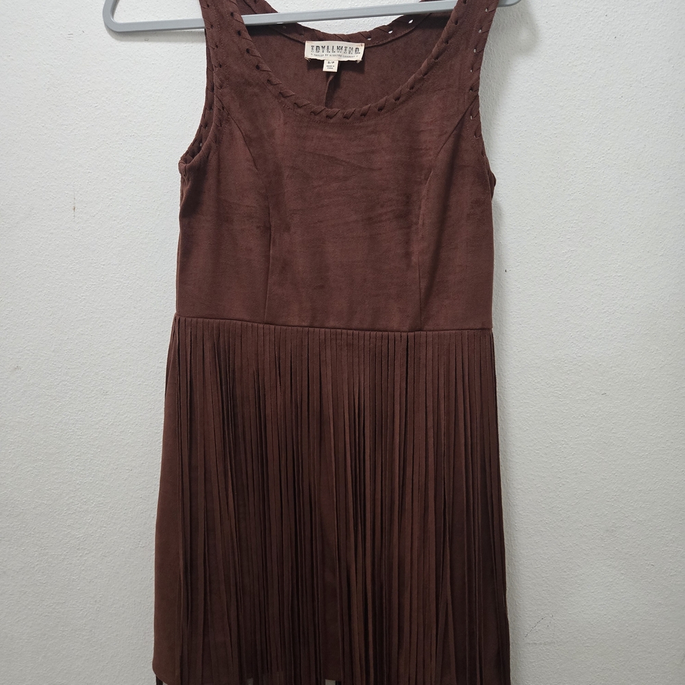 Idyllwind Chocolate Brown Mini Dress
